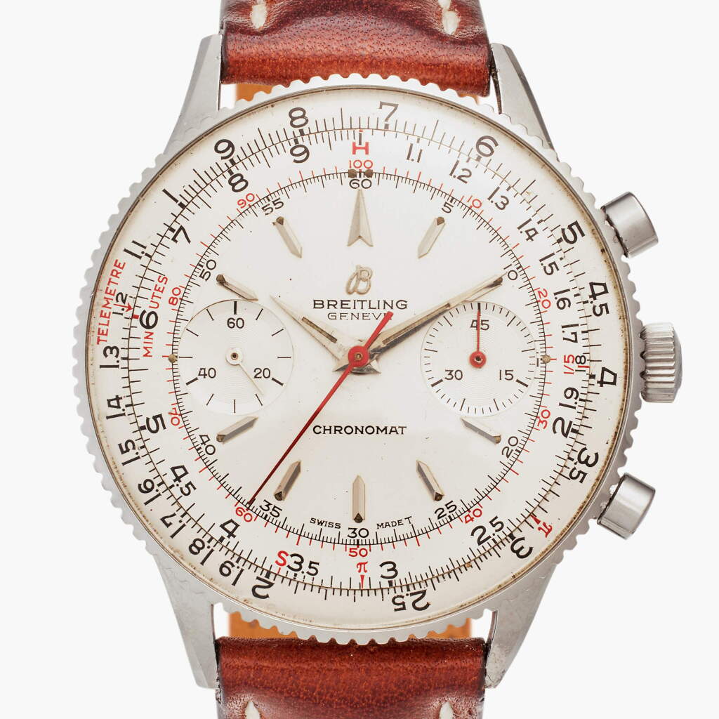 View full screen - View 1 of Lot 627. Reference 808 Chronomat | A stainless steel chronograph wristwatch, Circa 1960.