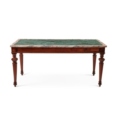 View full screen - View 1 of Lot 221. A Continental Mahogany Centre Table, Circa 1840.