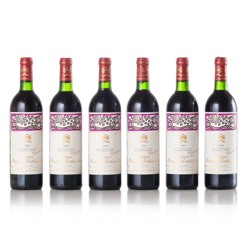 View full screen - View 1 of Lot 94. Château Mouton Rothschild 1988 (12 BT).