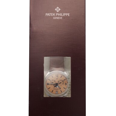 View full screen - View 1 of Lot 371. Reference 5450P 'Advanced Research' A limited edition platinum automatic annual calendar with silinvar and spiromax advancements, Circa 2008.