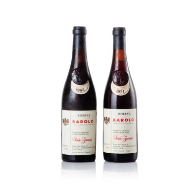 View full screen - View 1 of Lot 1246. Barolo Riserva Sordo Giovanni 1963 & 1971 (2 BT).
