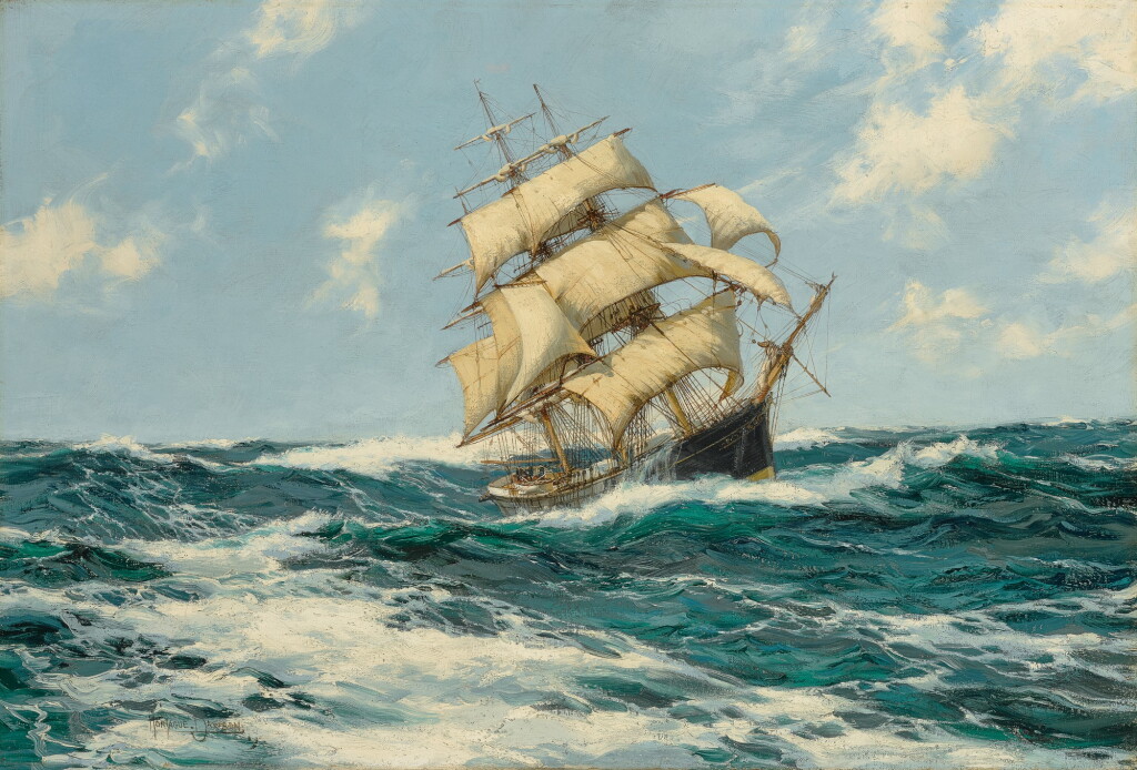 View full screen - View 1 of Lot 67. MONTAGUE DAWSON R.S.M.A., F.R.S.A. | PACIFIC COMBERS—THE COONATTO OF 633 TONS.
