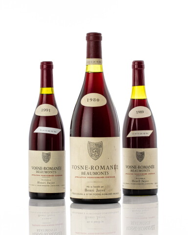 View full screen - View 1 of Lot 6012. Vosne Romanée, Les Beaumonts 1991 Henri Jayer (7 BT).