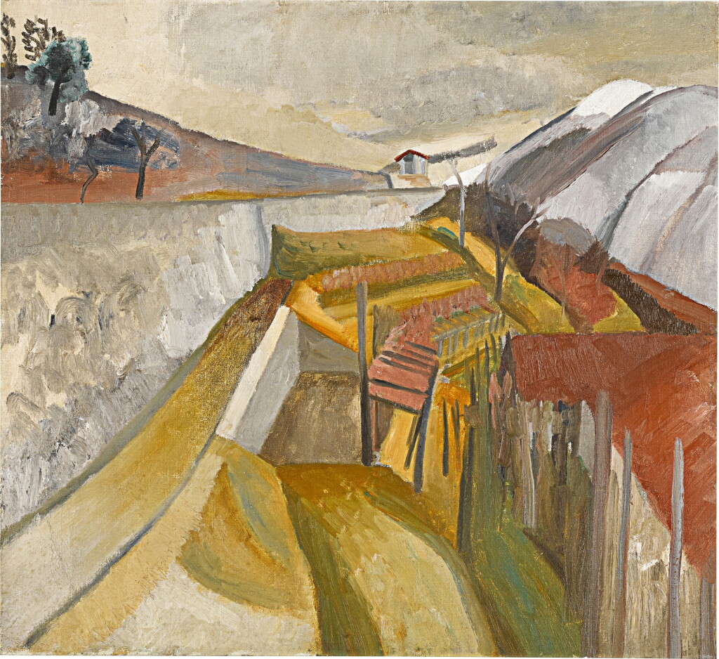 View full screen - View 1 of Lot 404. VINEYARD IN WINTER, CORTIVALLO.
