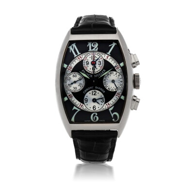 View full screen - View 1 of Lot 40. CHRONO BANKER, REF 7850 CC MB WHITE GOLD TRIPLE TIME ZONE CHRONOGRAPH WRISTWATCH WITH DATE CIRCA 2008.