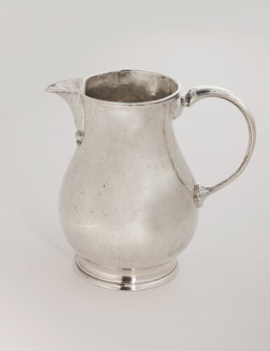View full screen - View 1 of Lot 9. A George I Silver Cream Jug, Maker's Mark ?MG, Possibly for Meschach Godwin, London, 1725.