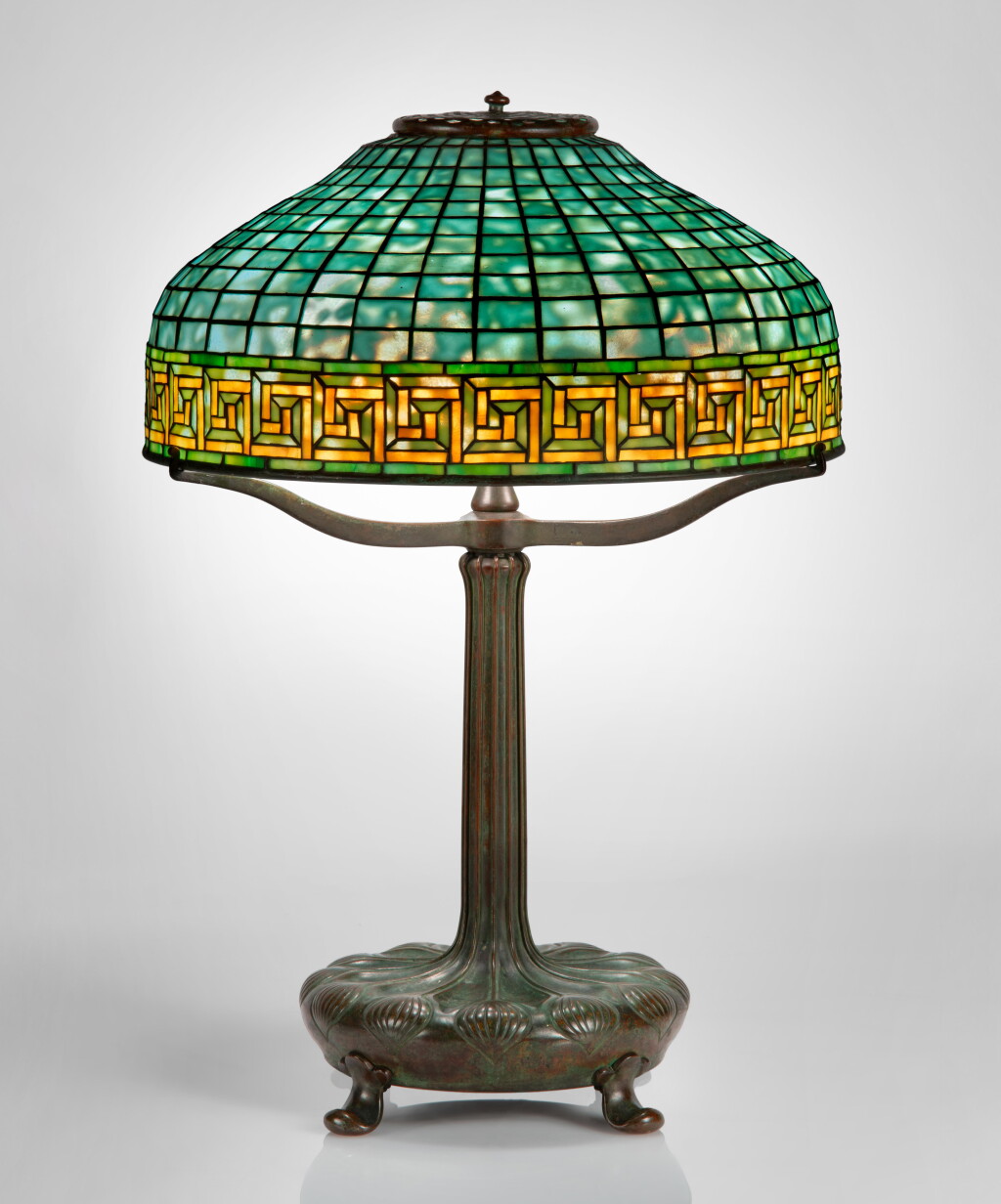 View full screen - View 1 of Lot 237. "Greek Key" Table Lamp.