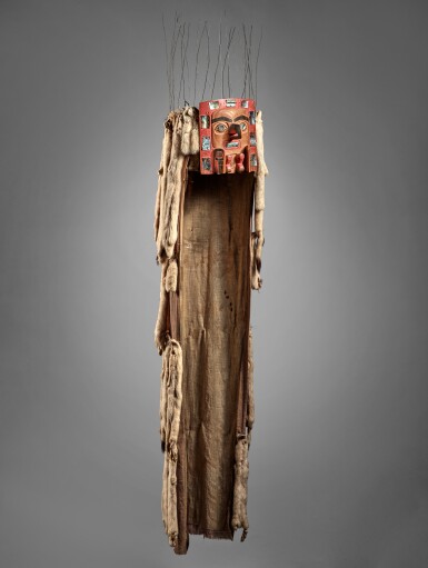 View full screen - View 1 of Lot 74. Tsimshian or Gitxsan Frontlet Headdress.