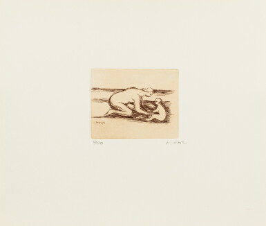 View full screen - View 1 of Lot 147. Mother and Child A (Cramer 709).