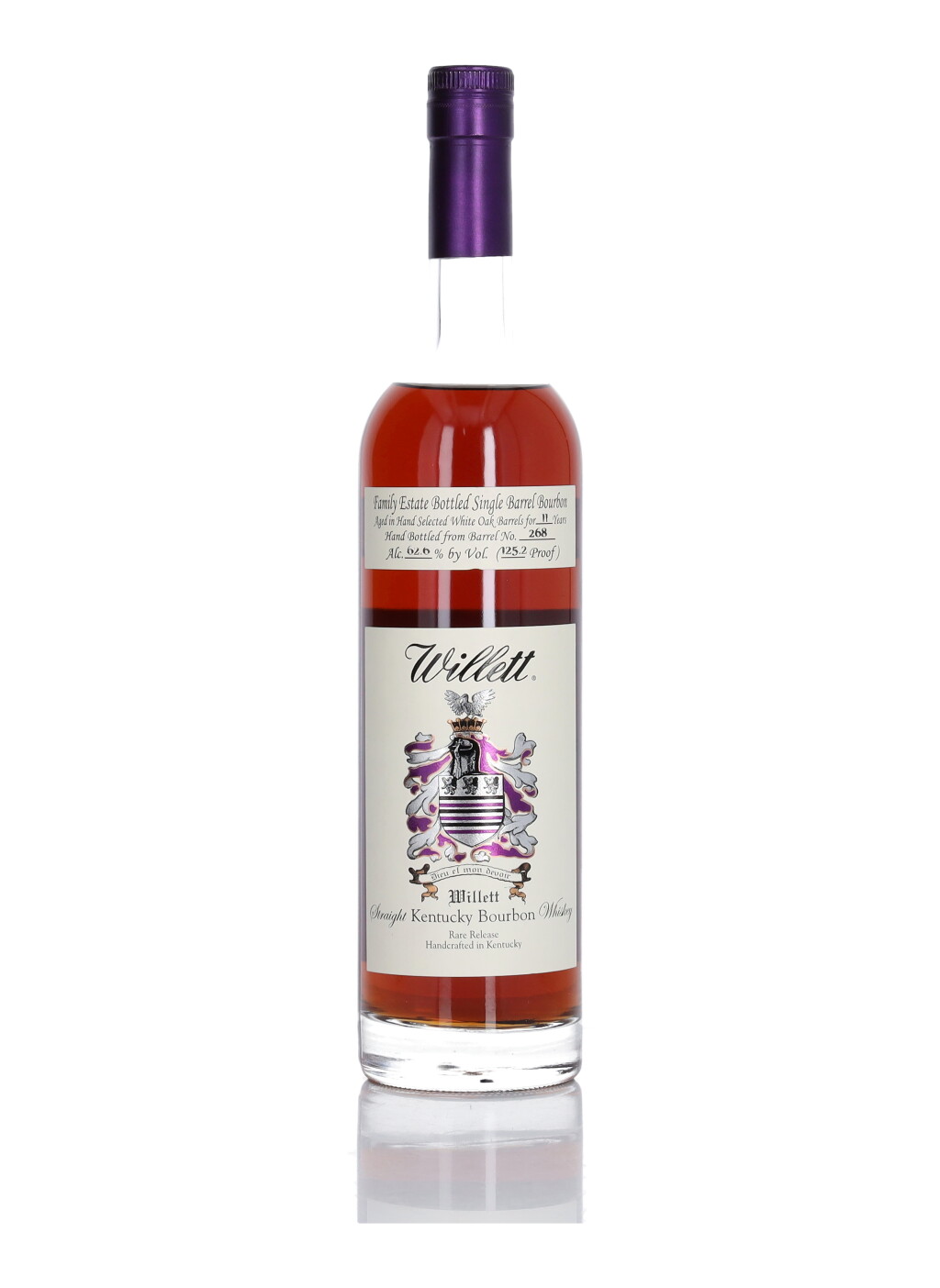 View full screen - View 1 of Lot 184. Willett Family Estate Single Barrel Bourbon 11 Year Old #268 125.2 Proof NV (1 Bottle 75cl).
