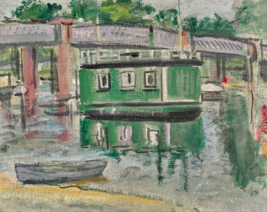 View full screen - View 1 of Lot 52. Green Houseboat, Balloch.