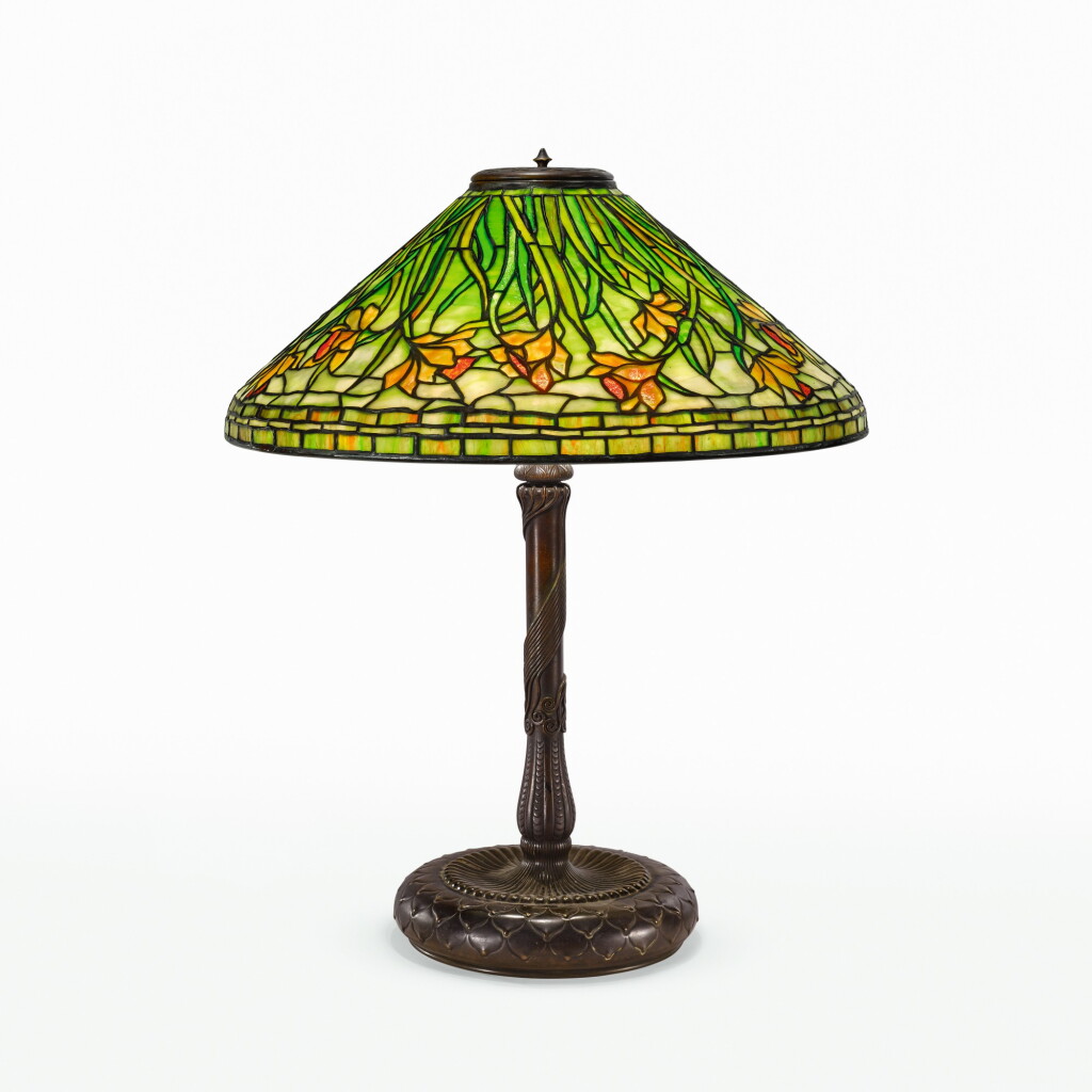 View full screen - View 1 of Lot 40. TIFFANY STUDIOS | "DAFFODIL" TABLE LAMP.