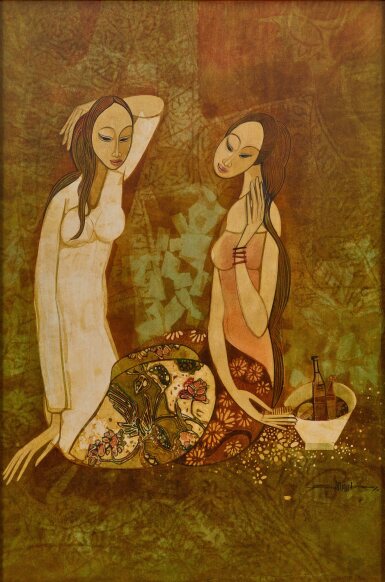 View full screen - View 1 of Lot 514. Seah Kim Joo 佘金裕 | Dressing 穿衣.