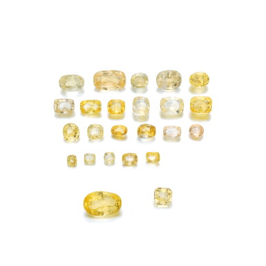 View full screen - View 1 of Lot 957. Collection of unmounted yellow sapphires.