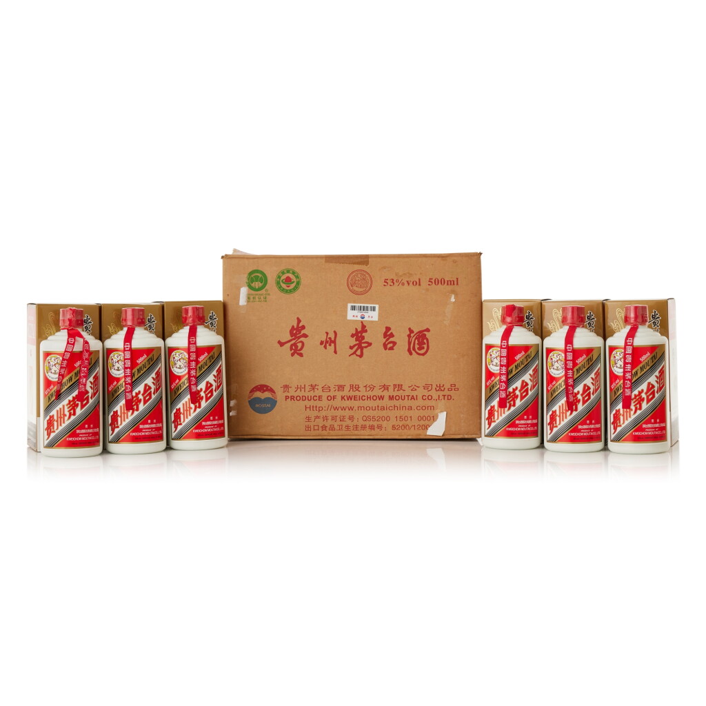 View full screen - View 1 of Lot 9790. 2011年產"飛天牌"貴州茅台酒(原箱) Kweichow Flying Fairy Moutai 2011 (12 BT50).