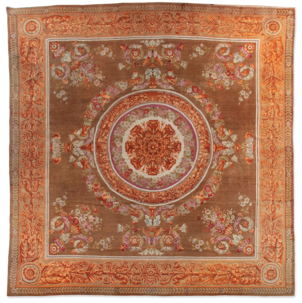 View full screen - View 1 of Lot 541. An Aubusson Pile Carpet, Restauration, France, circa 1820.