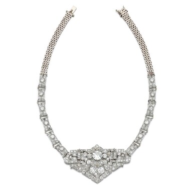 View full screen - View 1 of Lot 189. Diamond necklace, 1920s and later .