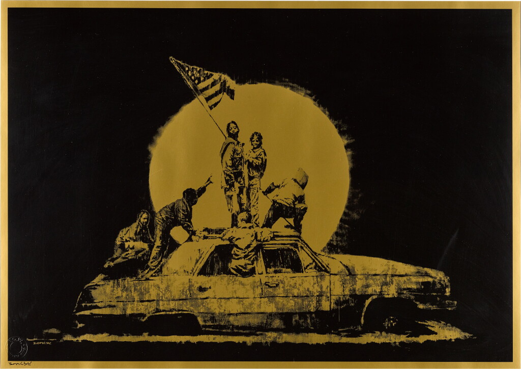 View full screen - View 1 of Lot 27. Gold Flag.