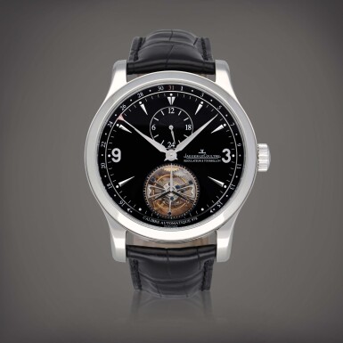 View full screen - View 1 of Lot 428. Limited Edition Master Grand Tourbillon, Reference 149.6.34.S | A platinum dual time tourbillon wristwatch with date | Circa 2009.