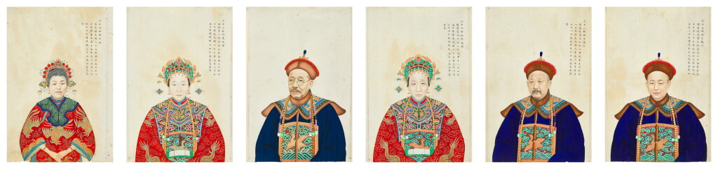 View full screen - View 1 of Lot 620. Anonymous Portraits of the Dai Family | 戴氏祖宗像.