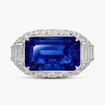 Sapphire and Diamond ‘Trombino’ Ring | 寶格麗 | 11.44克拉 天然「斯里蘭卡」未經加熱藍寶石 配 鑽石 ‘Trombino’ 戒指