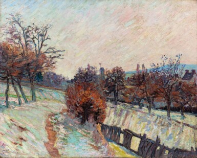 View full screen - View 1 of Lot 204. Gelée blanche à Saint-Chéron.