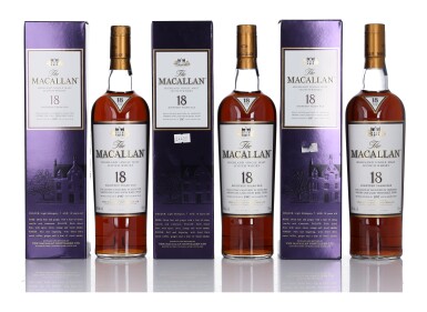 View full screen - View 1 of Lot 15. The Macallan 18 Year Old Sherry Oak 43.0 abv 1997 (3 Bottles 75cl).
