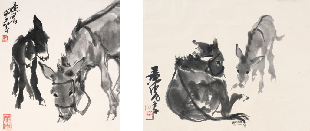View full screen - View 1 of Lot 2563. 黃胄 驢 | Huang Zhou, Donkeys.