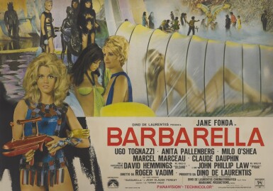 View full screen - View 1 of Lot 25. BARBARELLA (1968) POSTER, ITALIAN.
