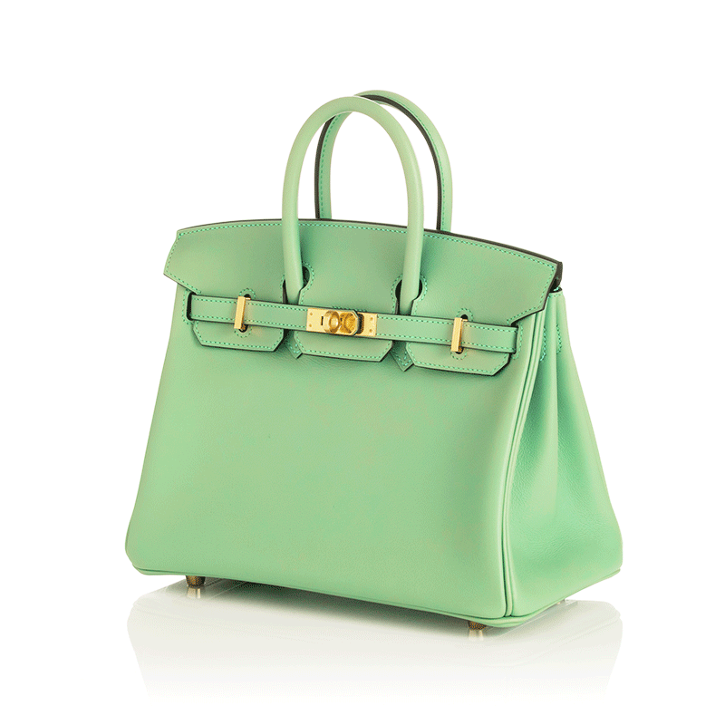 View full screen - View 1 of Lot 2035. Vert Criquet Swift Birkin 25 Gold Hardware, 2021.