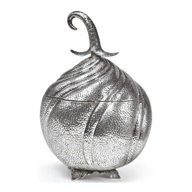 View full screen - View 1 of Lot 450. A SILVER 'SEED POD' CENTERPIECE, DESIGNED BY VAN DAY TRUEX FOR TIFFANY & CO., NEW YORK, SECOND HALF 20TH CENTURY.