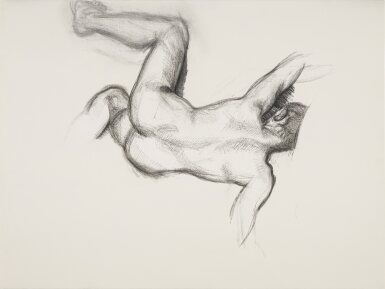 View full screen - View 1 of Lot 225. Naked Man on a Sofa .