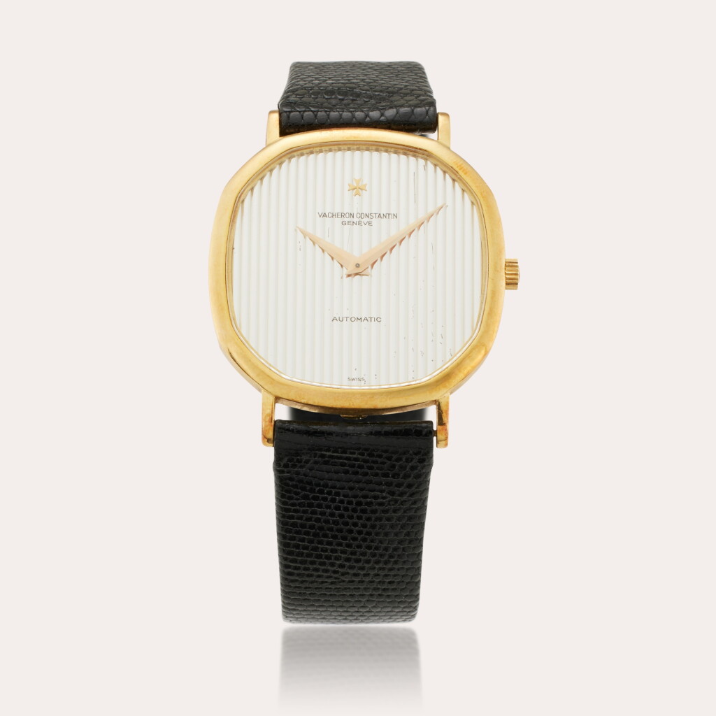 View full screen - View 1 of Lot 45. Reference 43023 | A yellow gold octagonal automatic wristwatch, Circa 1981.