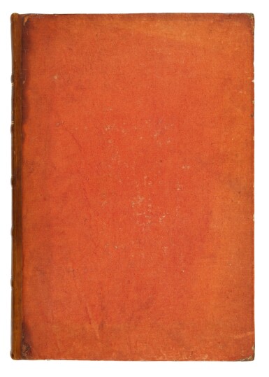 View full screen - View 1 of Lot 1430. Simplicius, Hypomnemata, Venice, Heirs of Aldo Manuzio & Andrea Torresano, 1527, modern half calf over late eighteenth-century/early nineteenth-century red boards.