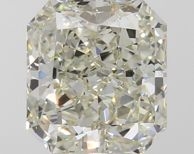 View full screen - View 1 of Lot 27. A 3.05 Carat Cut-Cornered Rectangular Modified Brilliant-Cut Diamond, M Color, VS1 Clarity.