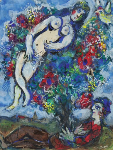 View full screen - View 1 of Lot 21. MARC CHAGALL | RÊVE D'AMOUR.