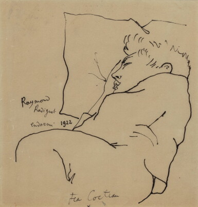 View full screen - View 1 of Lot 287. Raymond Radiguet endormi.