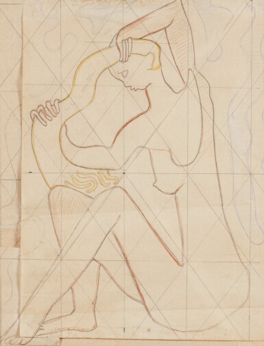 View full screen - View 1 of Lot 327. Nu assis.