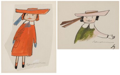 View full screen - View 1 of Lot 22. LUDWIG BEMELMANS | MADELINE STUDIES: TWO WORKS.