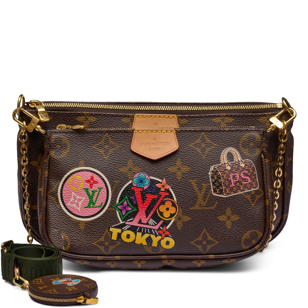 View full screen - View 1 of Lot 1409. Brown Monogram Coated Canvas My LV World Tour Multi Pochette Gold Hardware, 2020.