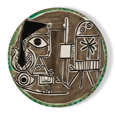 View full screen - View 1 of Lot 34. PABLO PICASSO | JACQUELINE AU CHEVALET (A.R. 333).
