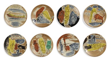 View full screen - View 1 of Lot 10. Service scènes de corrida (A. R. 416-423).