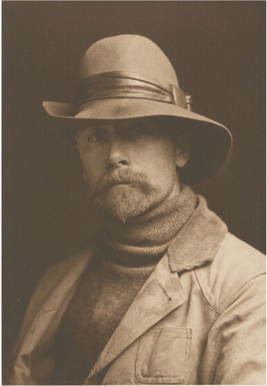 View full screen - View 1 of Lot 57. EDWARD S. CURTIS | SELF-PORTRAIT.