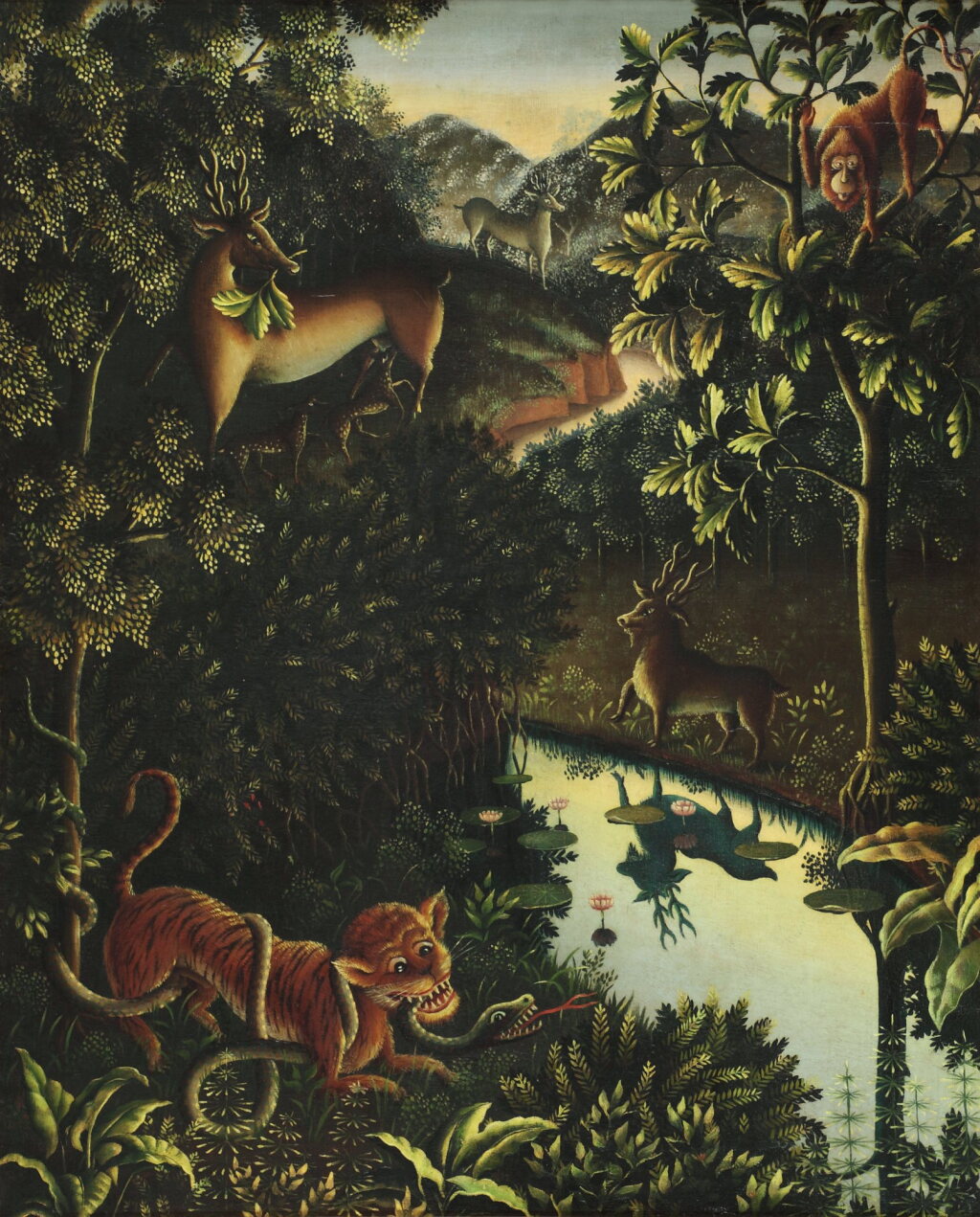 View full screen - View 1 of Lot 33. Walter Spies 沃爾特·史畢斯 | Tierfabel (Animal fable) 動物寓言.