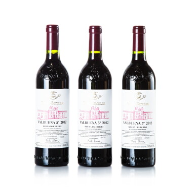 View full screen - View 1 of Lot 414. Vega Sicilia, 'Valbuena No. 5' 2012 (3 BT).