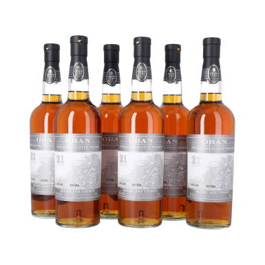 View full screen - View 1 of Lot 5235. Oban 21 Year Old 58.5 abv NV (6 BT75).