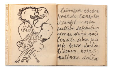 View full screen - View 1 of Lot 84. Labonfam abeber. 1950. Édition originale. Tirage limité 50 exemplaires sur papier d'Indochine..