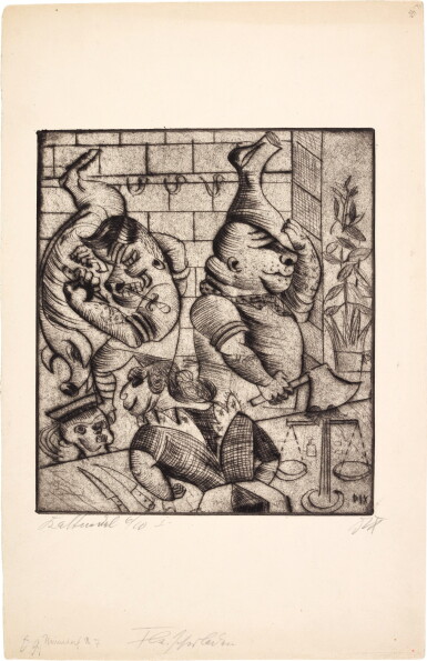 View full screen - View 1 of Lot 8. Fleischerladen (K. 7).