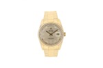 ROLEX | REFERENCE 118238 DAY-DATE A YELLOW GOLD AUTOMATIC WRISTWATCH WITH DAY, DATE AND BRACELET, CIRCA 2002