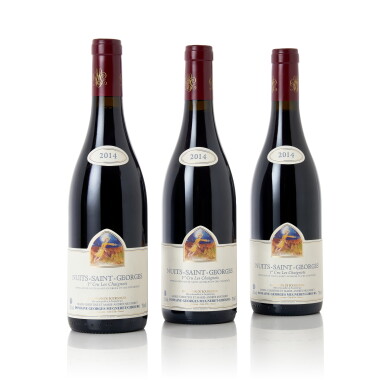 View full screen - View 1 of Lot 418. Nuits St. Georges, Les Chaignots 2014 Mugneret-Gibourg (3 BT).